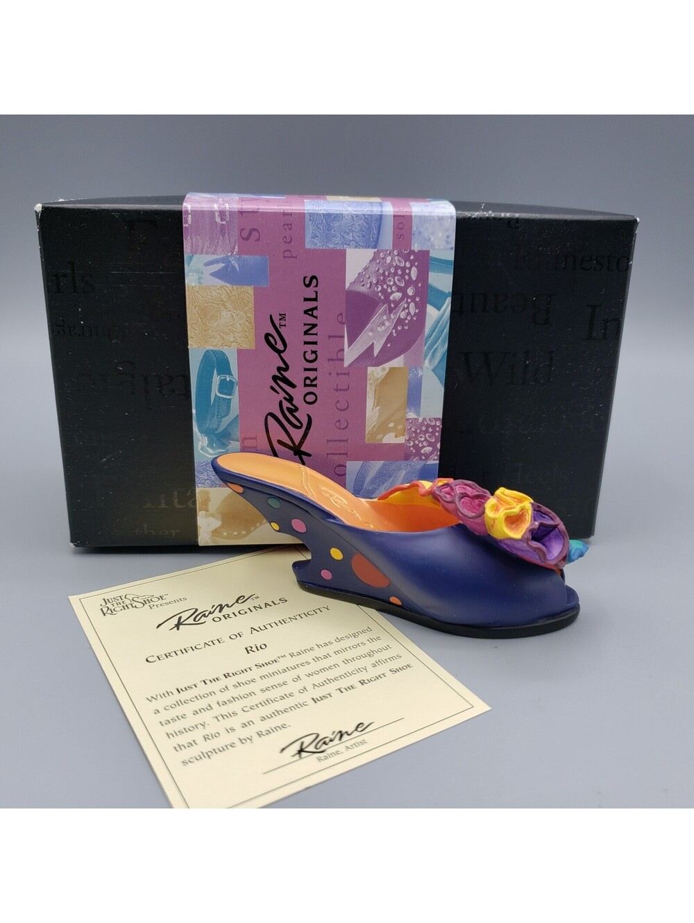Just the Right Shoe Rio 1999 25080 Raine Original In Box NEW Flamenco Dancing